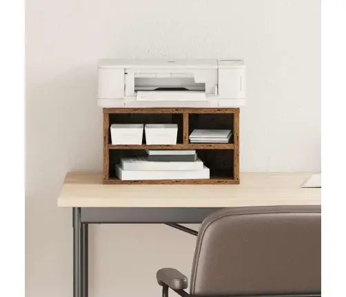 Printera Statīvs Vecs Koks 40 X 32 X 22.5 Cm Inženierijas Koks Vidaxl