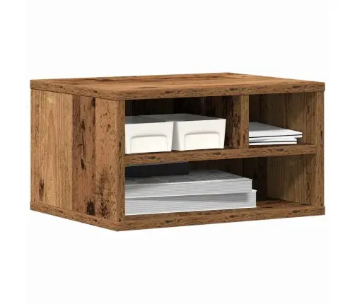 Printera Statīvs Vecs Koks 40 X 32 X 22.5 Cm Inženierijas Koks Vidaxl