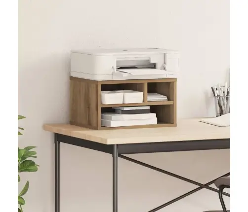 Printera Statīvs Amatnieku Ozola 40 X 32 X 22.5 Cm Vidaxl