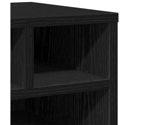 Printera Statīvs Ar Uzglabāšanu Melns Ozols 40 X 32 X 22.5 Cm Vidaxl