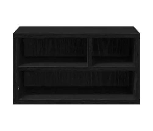 Printera Statīvs Ar Uzglabāšanu Melns Ozols 40 X 32 X 22.5 Cm Vidaxl