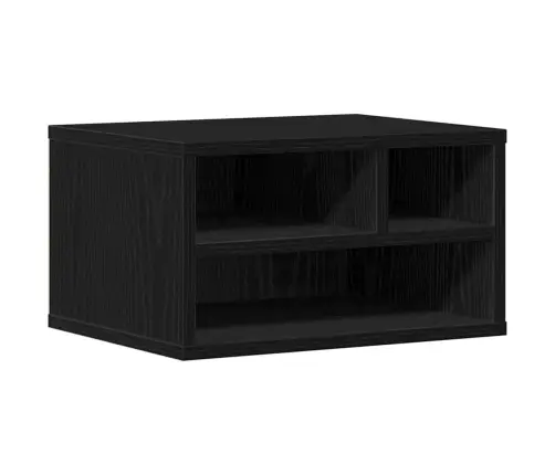 Printera Statīvs Ar Uzglabāšanu Melns Ozols 40 X 32 X 22.5 Cm Vidaxl