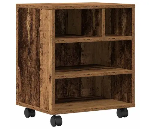 Printera Statīvs Vecs Koks 41 X 32 X 48 Cm Inženierijas Koks Vidaxl