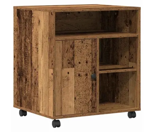 Printera Statīvs Vecs Koks 60 X 50 X 67 Cm Inženierijas Koks Vidaxl