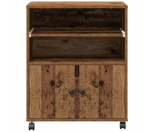 Printera Statīvs Vecs Koks 60 X 48 X 74 Cm Inženierijas Koks Vidaxl