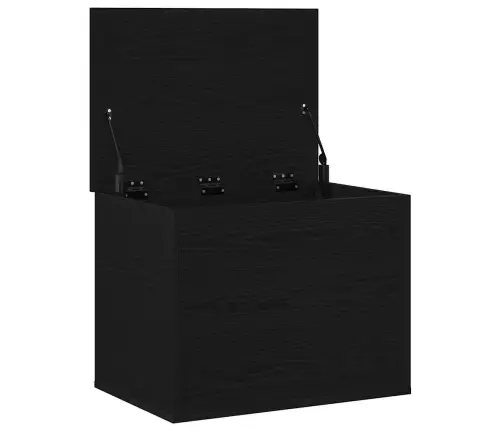 Saugojimo Dėžė Juoda Ąžuolo 60 X 42 X 46 Cm Apdirbta Mediena