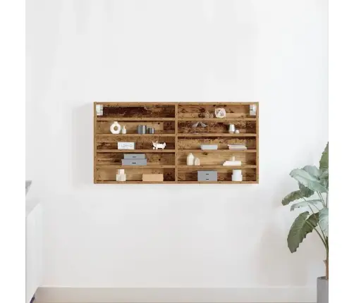 Izstādes Skapis Vecs Koks 100 X 8,5 X 50 Cm Inženierijas Koks Vidaxl