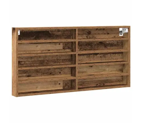 Izstādes Skapis Vecs Koks 100 X 8,5 X 50 Cm Inženierijas Koks Vidaxl