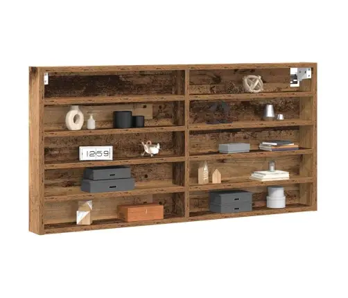 Izstādes Skapis Vecs Koks 100 X 8,5 X 50 Cm Inženierijas Koks Vidaxl