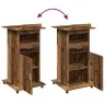 Podijs Ar Plauktu Vecs Koks 55 X 55 X 107 Cm Inženierijas Koks Vidaxl