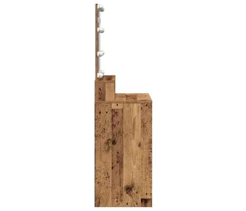 Tualetes Galdiņš Vecs Koks 80 X 41 X 144.5 Cm Inženierijas Koks Vidaxl