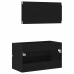 Vannitoamööbli Komplekt 2 Pcs Must Tamm 80 X 38.5 X 45 Cm
