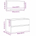 Vannitoamööbli Komplekt 2 Pcs Must Tamm 80 X 38.5 X 45 Cm