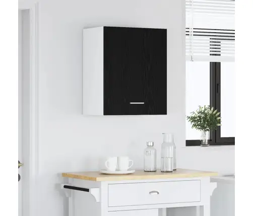 Melnais Ozolkoka Karājamais Skapis 50X31X60 Cm, Izgatavots No Inženierijas Koka Vidaxl