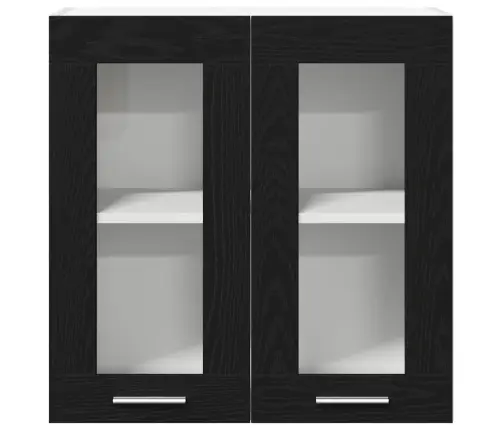 Seinakapp Riiuliga Must Tamm 60 X 31 X 60 Cm Tehispuit