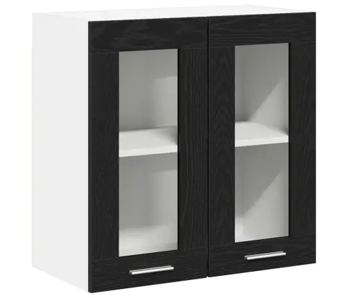 Seinakapp Riiuliga Must Tamm 60 X 31 X 60 Cm Tehispuit