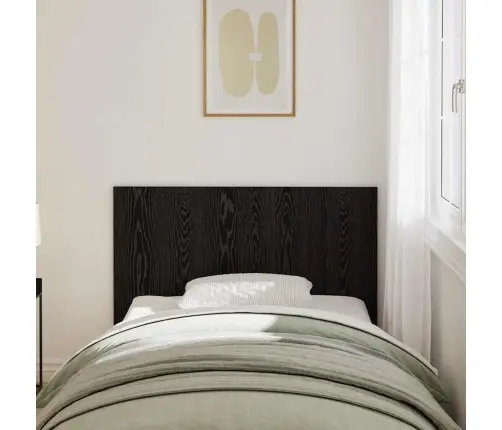 Gultas Galvas Balsts Melns Ozols 120X1,5X80 Cm Inženierizstrādāta Koksne Vidaxl