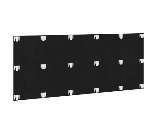 Gultas Galvas Stūris Melns Ozols 200X1,5X80 Cm Inženierkoks Vidaxl