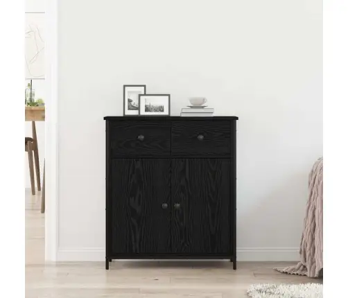 Kõide Sahtliga Must Tamm 70 X 30 X 80 Cm Tehispuit