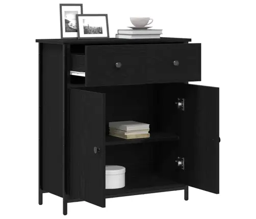 Kõide Sahtliga Must Tamm 70 X 30 X 80 Cm Tehispuit