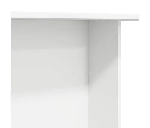 Ēdamgalda Balts 110X60X75 Cm Inženierijas Koks Vidaxl