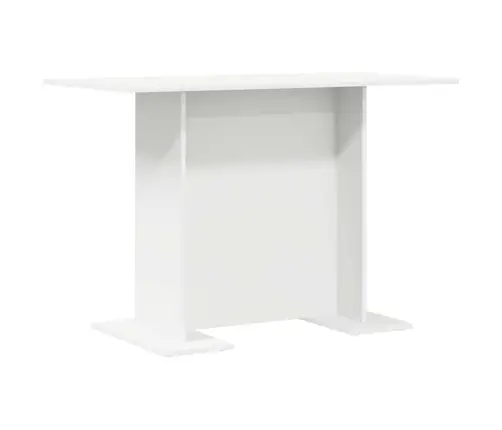 Ēdamgalda Balts 110X60X75 Cm Inženierijas Koks Vidaxl