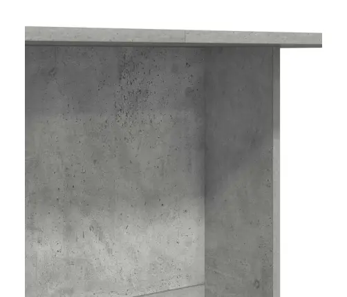 Ēdamgalds Betona Pelēks 110X60X75 Cm Inženierijas Koks Vidaxl