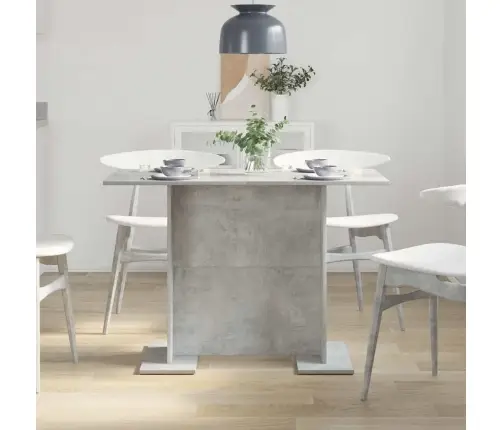 Ēdamgalds Betona Pelēks 110X60X75 Cm Inženierijas Koks Vidaxl