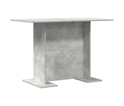 Ēdamgalds Betona Pelēks 110X60X75 Cm Inženierijas Koks Vidaxl