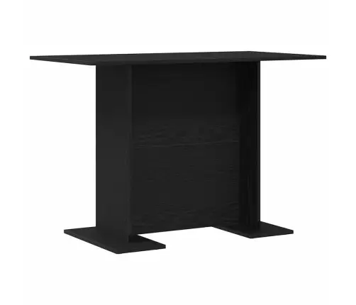 Valgomojo Stalas Juoda Ąžuolo 110 X 60 X 75 Cm Apdirbta Mediena