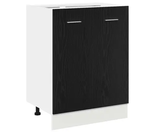 Apatinė Spintelė Juodo Ąžuolo 60X46X81,5 Cm Medžio Drožlių Plokštė