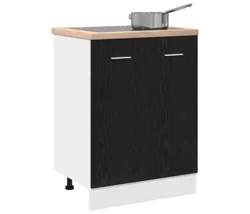 Apatinė Spintelė Juodo Ąžuolo 60X46X81,5 Cm Medžio Drožlių Plokštė