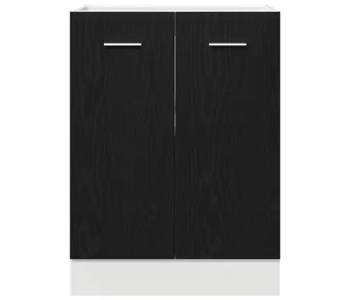 Apatinė Spintelė Juodo Ąžuolo 60X46X81,5 Cm Medžio Drožlių Plokštė