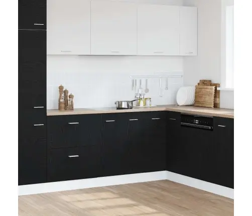 Apatinė Spintelė Juodo Ąžuolo 60X46X81,5 Cm Medžio Drožlių Plokštė