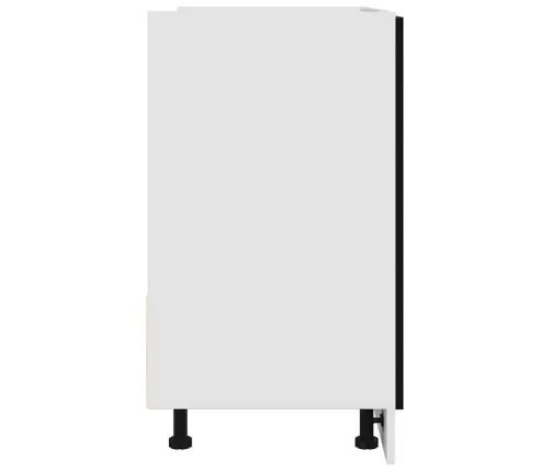 Apatinė Kriauklės Spintelė, Juodo Ąžuolo Spalvos, 80X46X81,5 cm Inžinerinė Mediena