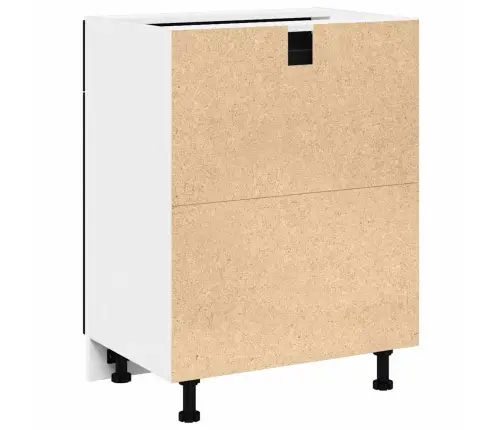 Melns Ozola Atvilktnes Skapītis - 60X46X81.5 Cm, Izgatavots No Koka Vidaxl