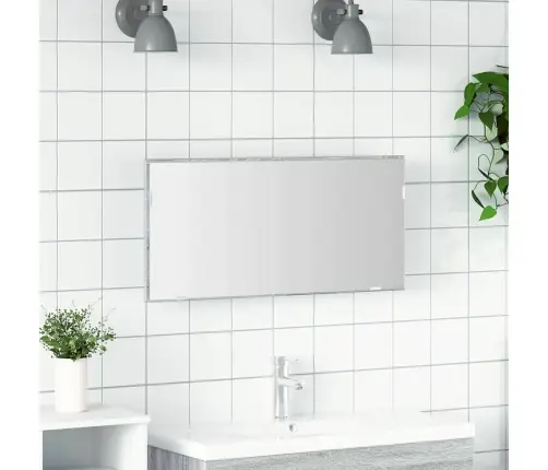 Veidrodis Su Veidrodžiu Aukštas Pilkas Sonoma 80 X 37 Cm