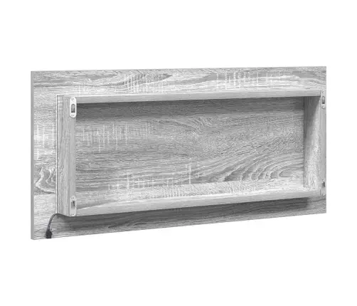 Veidrodis Su Veidrodžiu Aukštas Pilkas Sonoma 80 X 37 Cm