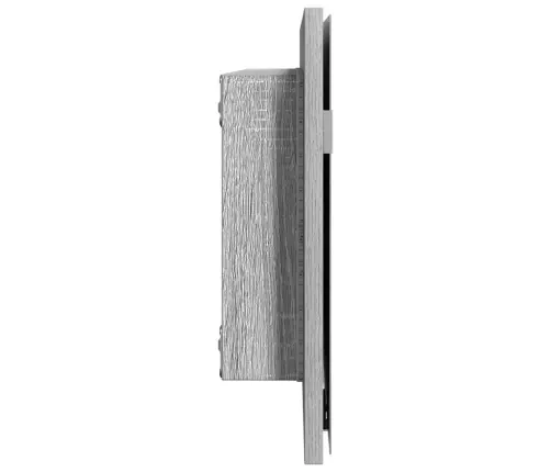 Peegel Led -Ribatuledega Peegliga Kerge Hall Sonoma 80 X 37 Cm