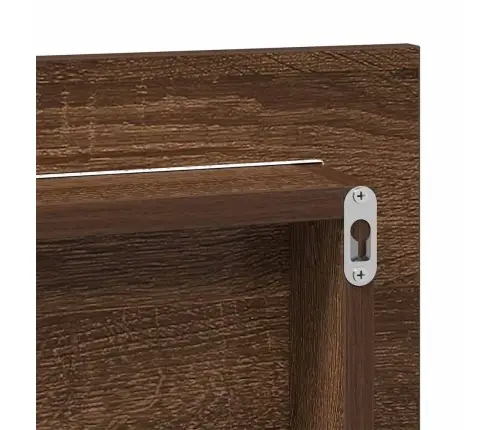 Peegel Pruun Tamm 80 X 37 Cm Klaas Ja Tehnoloogiline Puit