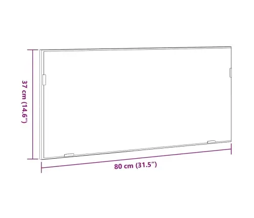 Peegel Vana Puit 80 X 37 Cm Klaas Ja Tehnoloogiline Puit