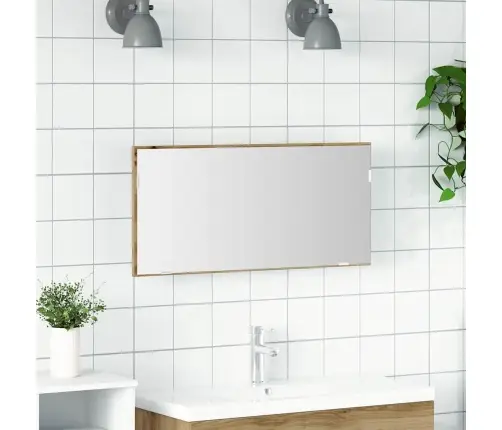 Peegel Käsitöötamm 80 X 37 Cm Klaas Ja Tehnoloogiline Puit