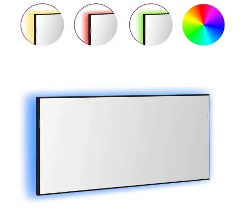 Vannasistabas Spoguļa Skapis Ar Led Gaismu Melnā Ozola Krāsā 80X37 Cm Vidaxl