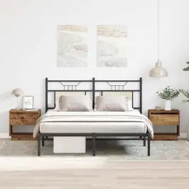 Naktsskapis 2 Pcs Vecs Koks 45 X 34 X 44 Cm Inženierijas Koks Vidaxl