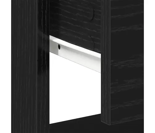 Öötuba Sahtliga Must Tamm 45 X 34 X 44 Cm Tehispuit