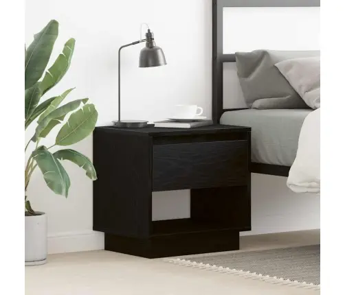 Öötuba Sahtliga Must Tamm 45 X 34 X 44 Cm Tehispuit