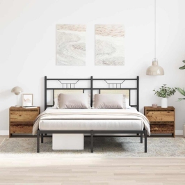 Nakts Skapītis Ar Atvilktni 2 Pcs Vecs Koks 45 X 34 X 44.5 Cm Vidaxl