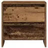 Naktsgaldiņš 2 Gab. No Veca Koka 45X34X44,5 Cm Inženierijas Koks Vidaxl