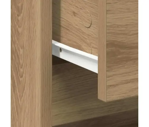 Šalia Lovos Spintelė 2 Pcs Amatininkų Ąžuolas 45 X 34 X 44,5 Cm