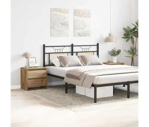 Šalia Lovos Spintelė 2 Pcs Amatininkų Ąžuolas 45 X 34 X 44,5 Cm